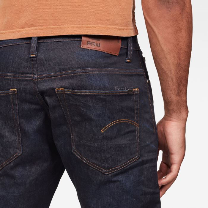 G-Star Raw Jeans - G-Star 3301 Straight Tapered Farmer Nadrág Obszidián Magyarország | OZBGQM0