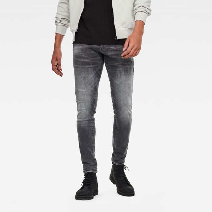 G-Star Raw Jeans - G-Star 4101 Lancet Skinny Farmer Nadrág Sötétszürke Magyarország | 08Y6UU9