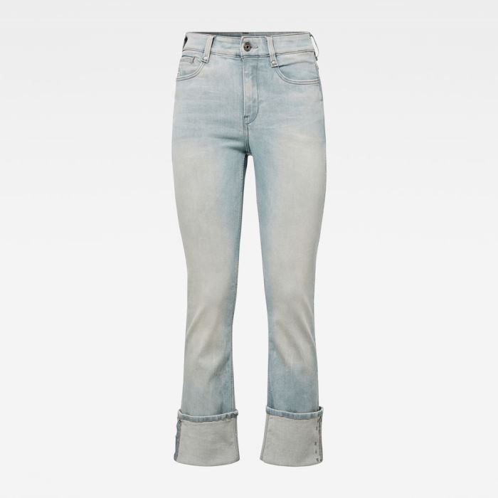 G-Star Raw Jeans - G-Star 4311 Noxer High Straight Farmer Nadrág Kék Világoskék Magyarország | LCQE8KV