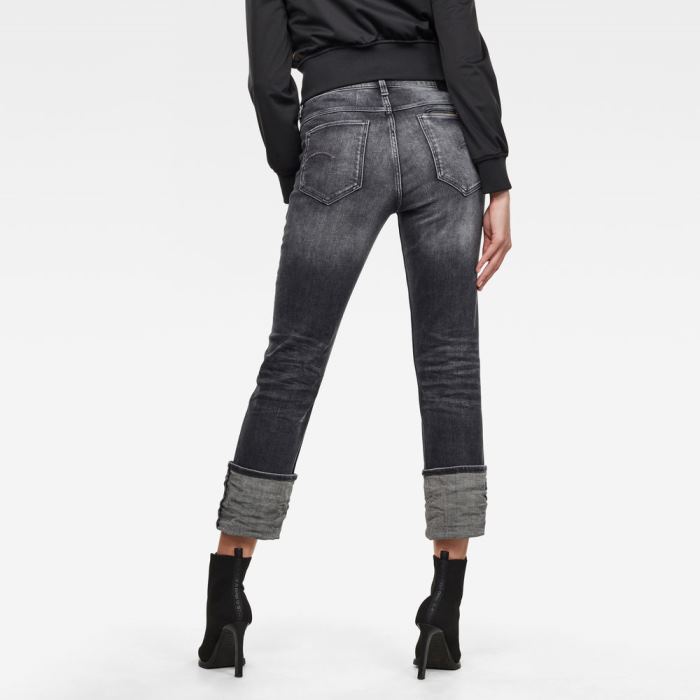 G-Star Raw Jeans - G-Star 4311 Noxer High Straight Farmer Nadrág Sötétszürke Magyarország | UI1R77V