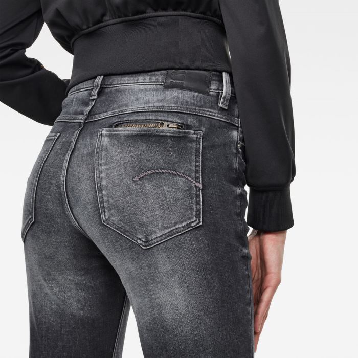 G-Star Raw Jeans - G-Star 4311 Noxer High Straight Farmer Nadrág Sötétszürke Magyarország | UI1R77V