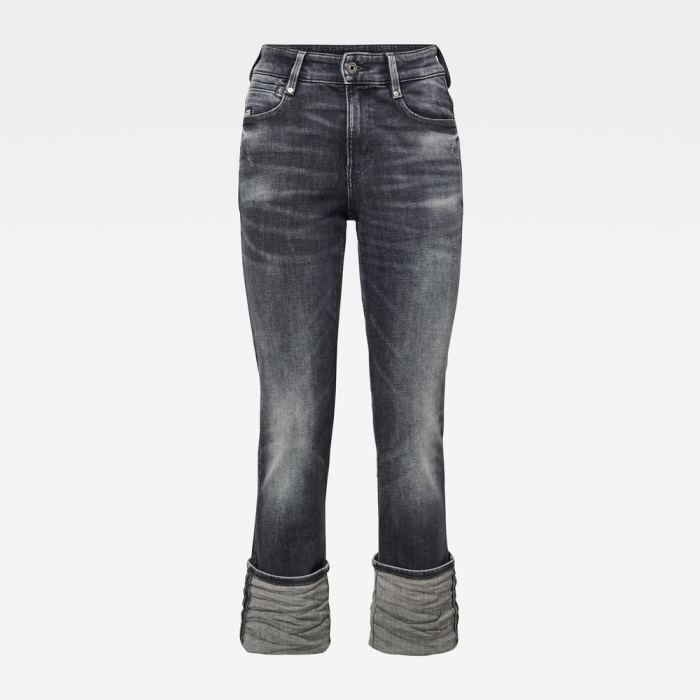 G-Star Raw Jeans - G-Star 4311 Noxer High Straight Farmer Nadrág Sötétszürke Magyarország | UI1R77V