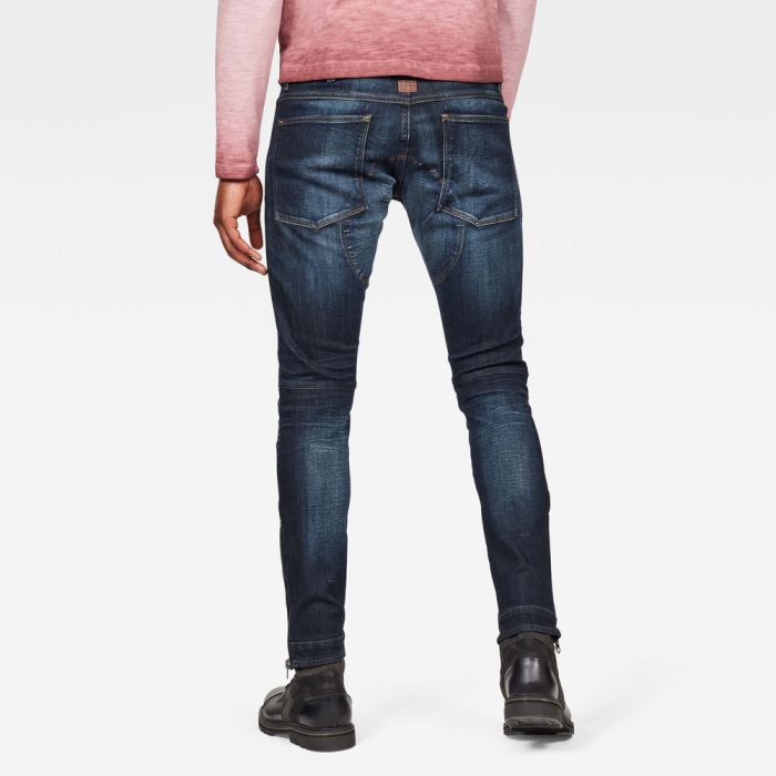 G-Star Raw Jeans - G-Star 5620 3d Ankle Zip Skinny Farmer Nadrág Sötétkék Magyarország | KKJ81FH