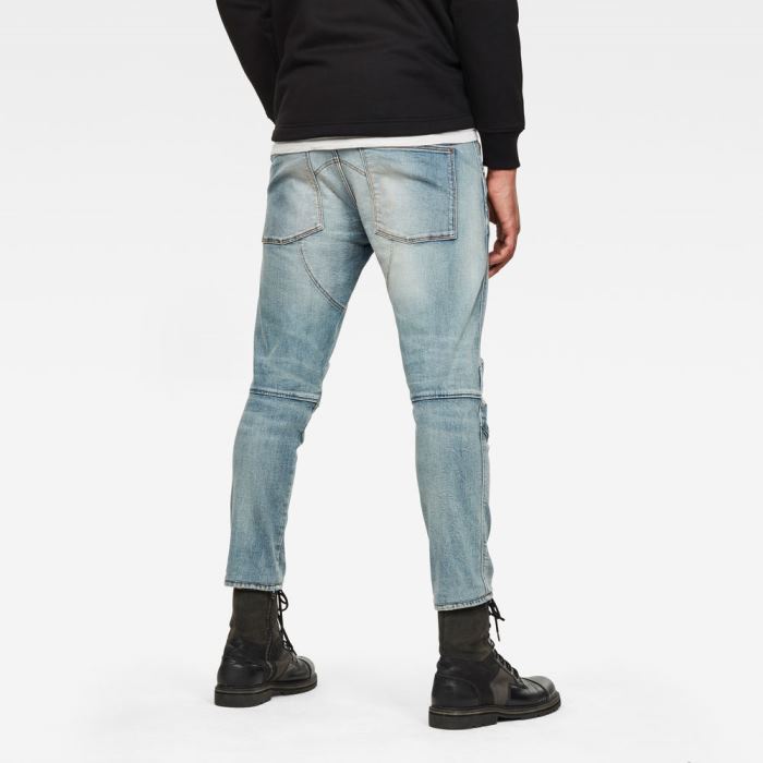 G-Star Raw Jeans - G-Star 5620 3d Slim Farmer Nadrág Kék Fehér Magyarország | V7YUV9S