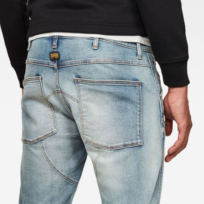 G-Star Raw Jeans - G-Star 5620 3d Slim Farmer Nadrág Kék Fehér Magyarország | V7YUV9S