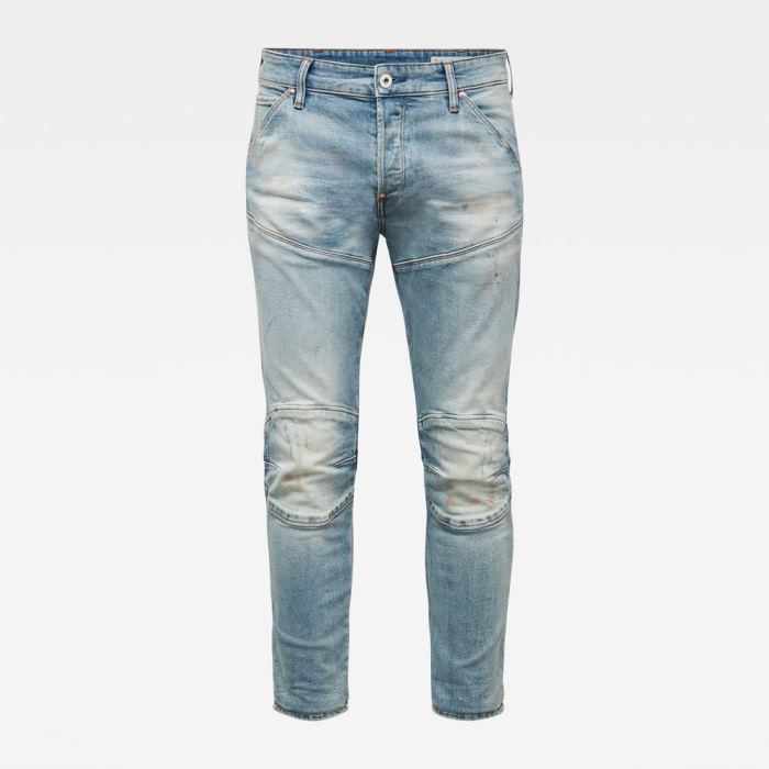 G-Star Raw Jeans - G-Star 5620 3d Slim Farmer Nadrág Kék Fehér Magyarország | V7YUV9S