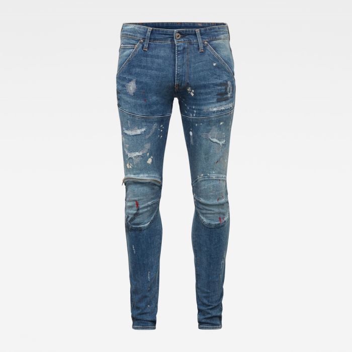 G-Star Raw Jeans - G-Star 5620 3d Zip Knee Skinny Farmer Nadrág Kék Magyarország | 0O7V1LD