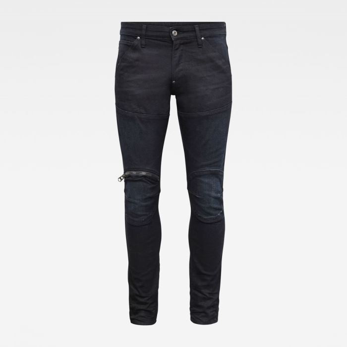 G-Star Raw Jeans - G-Star 5620 3d Zip Knee Skinny Farmer Nadrág Kék Magyarország | 5P1ZKDH