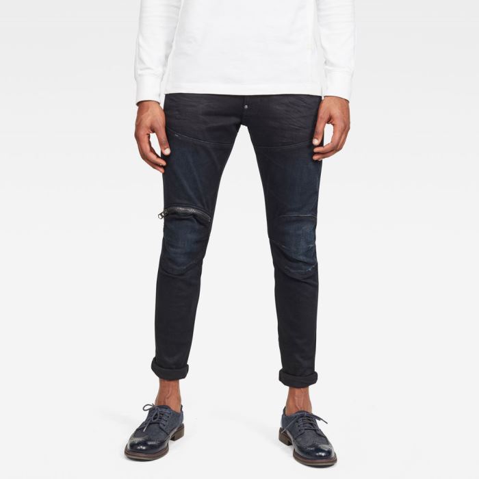 G-Star Raw Jeans - G-Star 5620 3d Zip Knee Skinny Farmer Nadrág Kék Magyarország | 5P1ZKDH