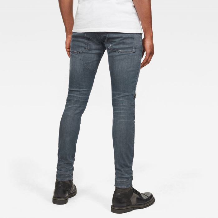 G-Star Raw Jeans - G-Star 5620 3d Zip Knee Skinny Farmer Nadrág Szürke Magyarország | CJZI7NC