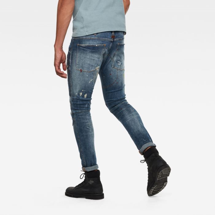 G-Star Raw Jeans - G-Star 5620 3d Zip Knee Skinny Farmer Nadrág Kék Magyarország | T7PP4OK