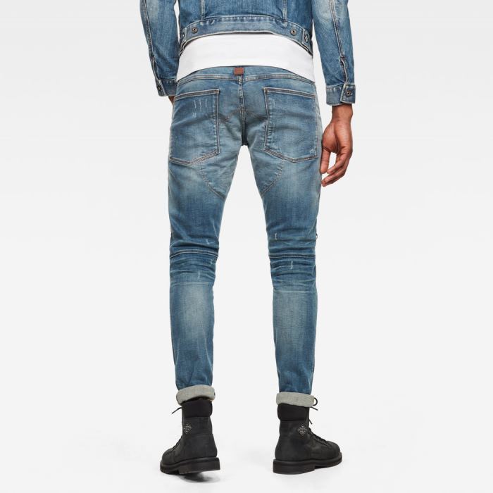 G-Star Raw Jeans - G-Star 5620 3d Zip Knee Skinny Farmer Nadrág Világos Kék Világoskék Magyarország | YRH834P