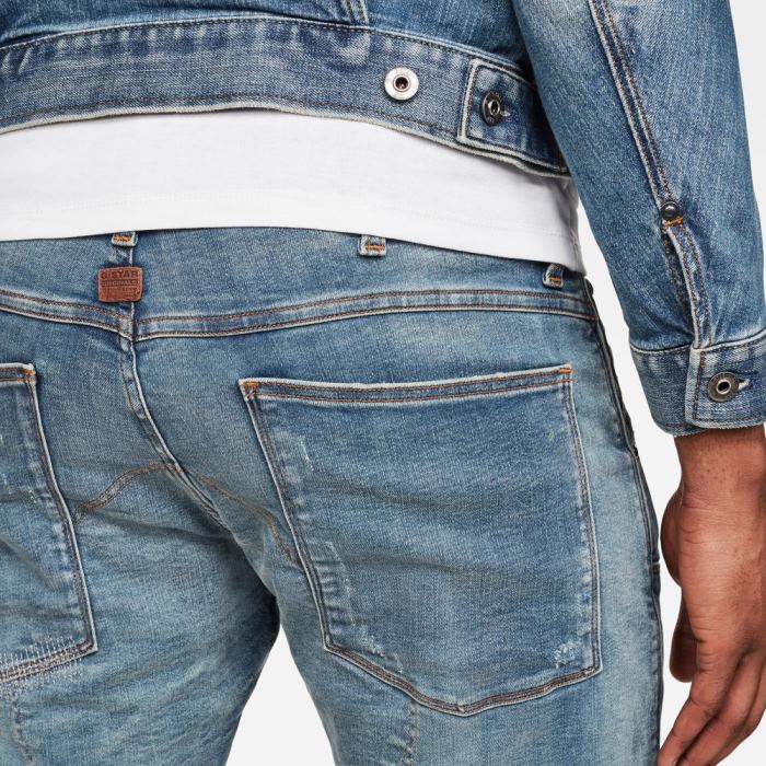 G-Star Raw Jeans - G-Star 5620 3d Zip Knee Skinny Farmer Nadrág Világos Kék Világoskék Magyarország | YRH834P