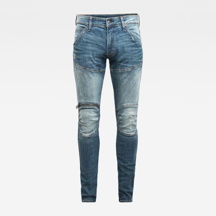 G-Star Raw Jeans - G-Star 5620 3d Zip Knee Skinny Farmer Nadrág Világos Kék Világoskék Magyarország | YRH834P