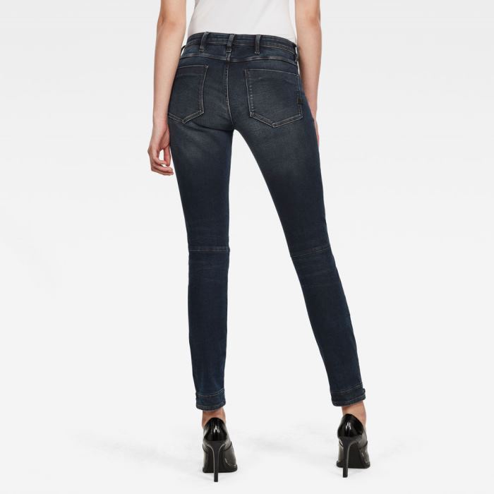 G-Star Raw Jeans - G-Star 5622 Cipzáros Mid Skinny Farmer Nadrág Sötétszürke Magyarország | CSADRQI