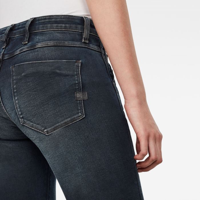 G-Star Raw Jeans - G-Star 5622 Cipzáros Mid Skinny Farmer Nadrág Sötétszürke Magyarország | CSADRQI