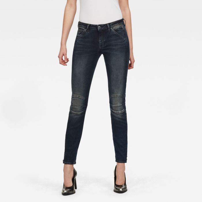 G-Star Raw Jeans - G-Star 5622 Cipzáros Mid Skinny Farmer Nadrág Sötétszürke Magyarország | CSADRQI