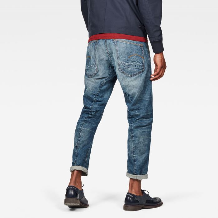 G-Star Raw Jeans - G-Star 5650 3d Relaxed Tapered Farmer Nadrág Kék Fehér Magyarország | FBBYV4D