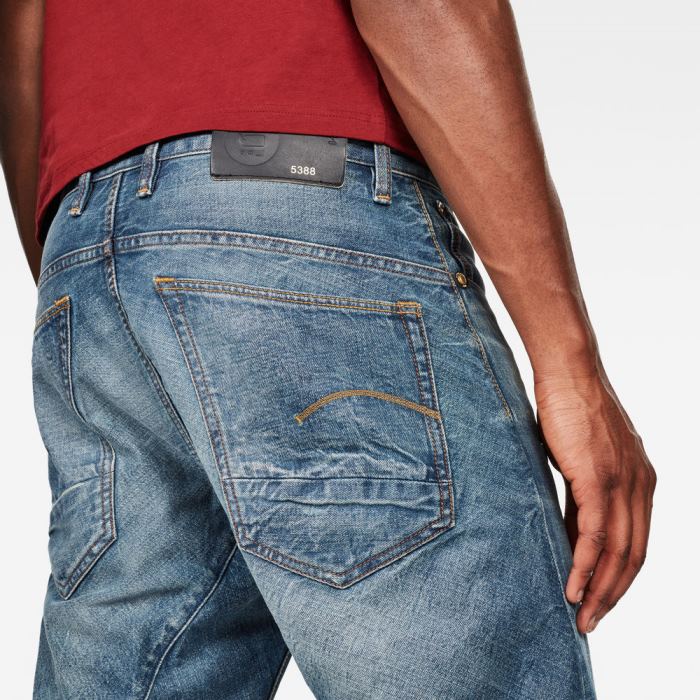 G-Star Raw Jeans - G-Star 5650 3d Relaxed Tapered Farmer Nadrág Kék Fehér Magyarország | FBBYV4D