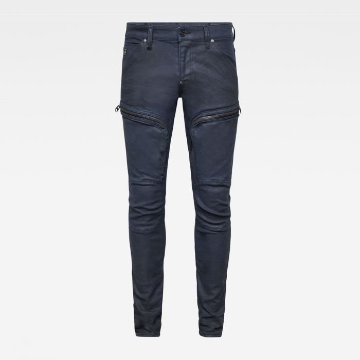 G-Star Raw Jeans - G-Star Air Defence Zip Skinny Colored Farmer Nadrág Mélykék Magyarország | SXBZ9B9