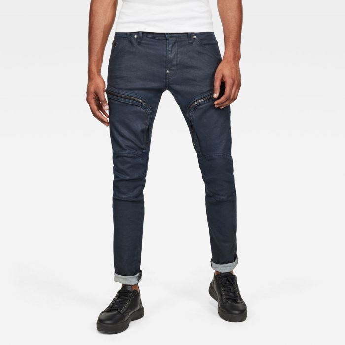 G-Star Raw Jeans - G-Star Air Defence Zip Skinny Colored Farmer Nadrág Mélykék Magyarország | SXBZ9B9