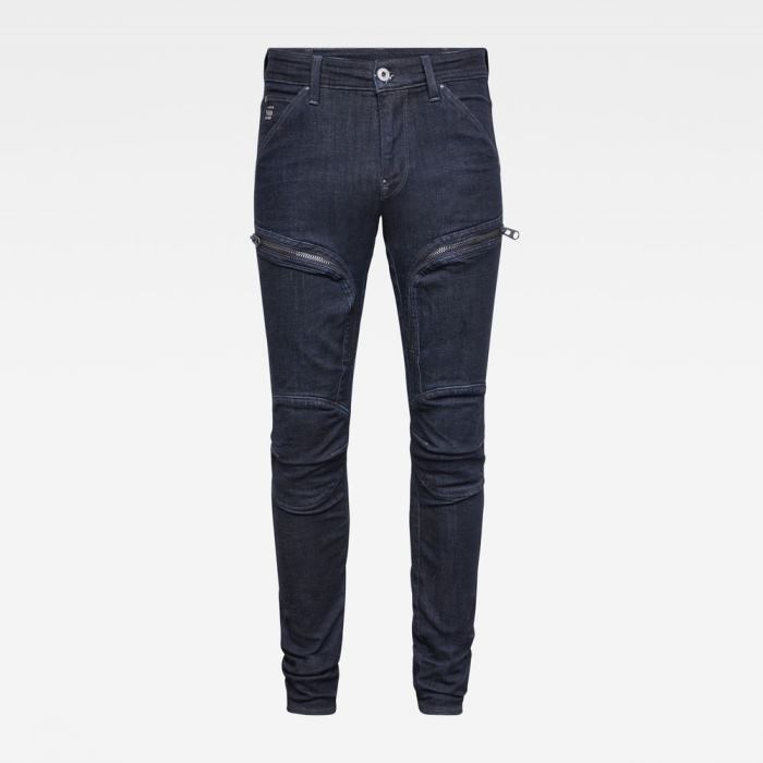 G-Star Raw Jeans - G-Star Air Defence Zip Skinny Farmer Nadrág Sötétkék Magyarország | DXM9P8A