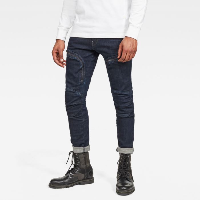 G-Star Raw Jeans - G-Star Air Defence Zip Skinny Farmer Nadrág Sötétkék Magyarország | DXM9P8A