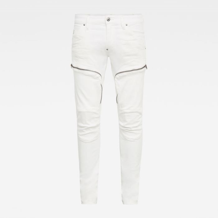 G-Star Raw Jeans - G-Star Air Defence Zip Skinny Farmer Nadrág Fehér Magyarország | YCLC9EP