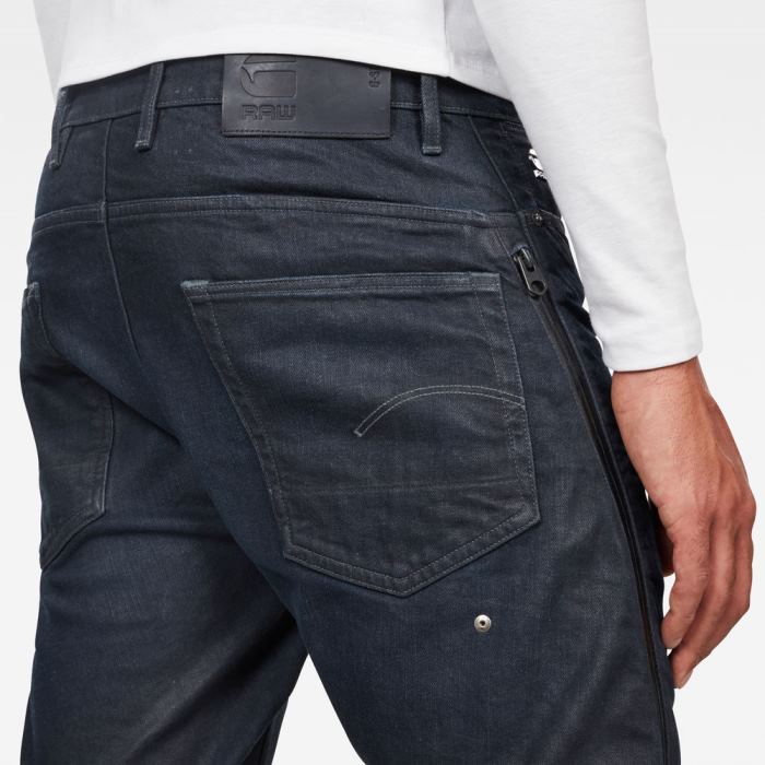 G-Star Raw Jeans - G-Star Citishield 3d Slim Tapered Farmer Nadrág Sötétkék Magyarország | 49SM9U1