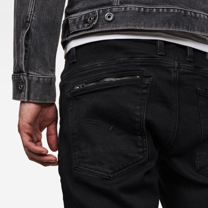 G-Star Raw Jeans - G-Star Citishield 3d Slim Tapered Farmer Nadrág Fekete Magyarország | TXMXI98