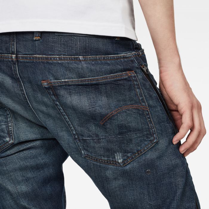 G-Star Raw Jeans - G-Star Citishield 3d Slim Tapered Farmer Nadrág Sötétkék Fehér Magyarország | Y6S7QUK