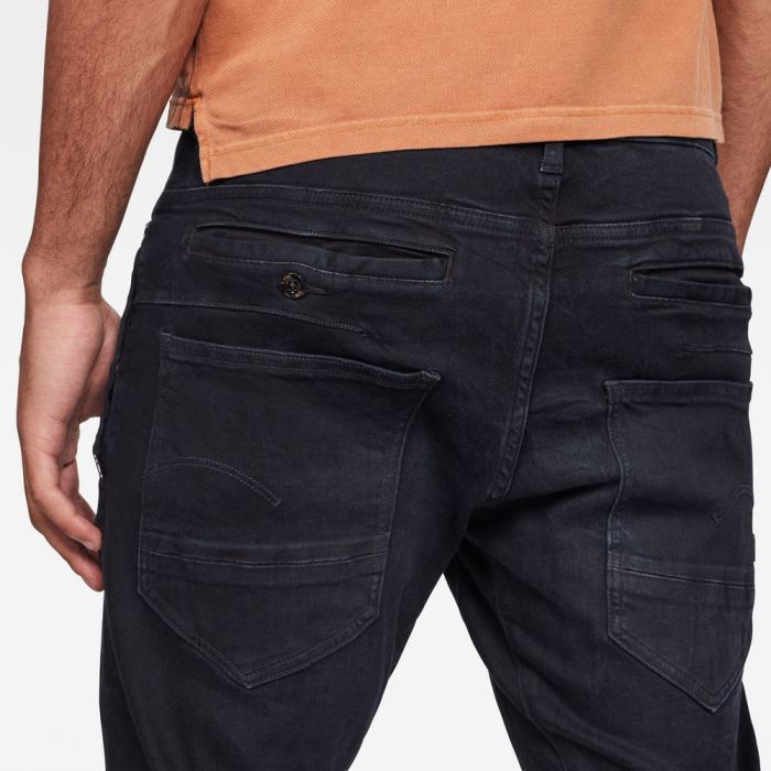 G-Star Raw Jeans - G-Star D-staq 3d Skinny Farmer Nadrág Obszidián Magyarország | P6TFIN4