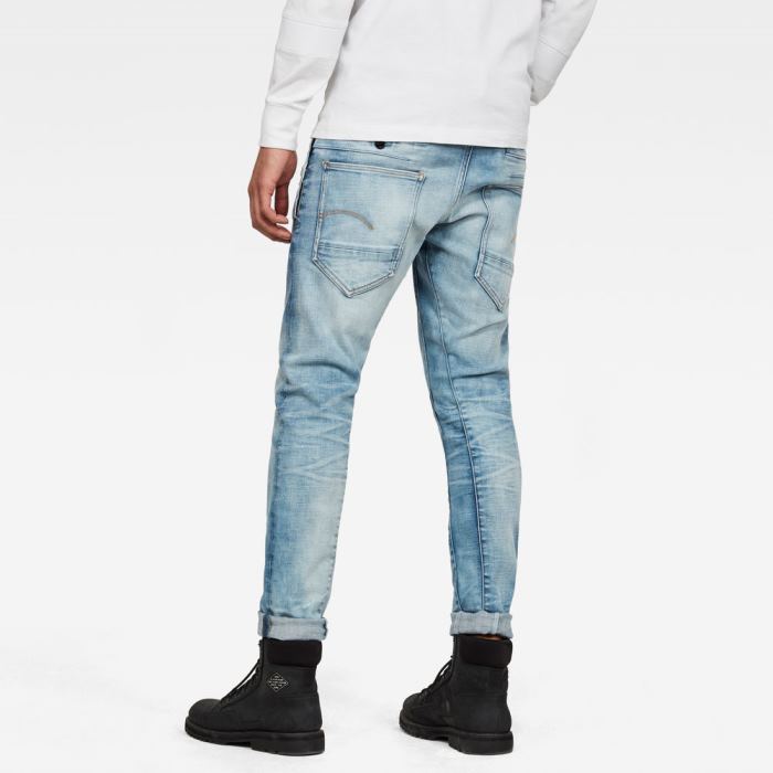 G-Star Raw Jeans - G-Star D-staq 3d Slim Farmer Nadrág Kék Magyarország | 73OCC83