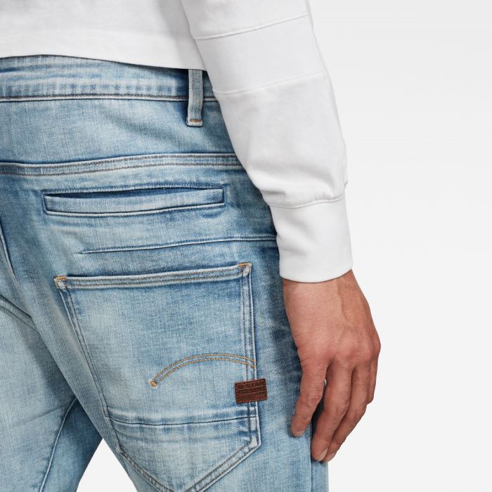 G-Star Raw Jeans - G-Star D-staq 3d Slim Farmer Nadrág Kék Magyarország | 73OCC83