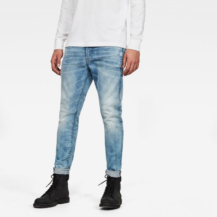 G-Star Raw Jeans - G-Star D-staq 3d Slim Farmer Nadrág Kék Magyarország | 73OCC83