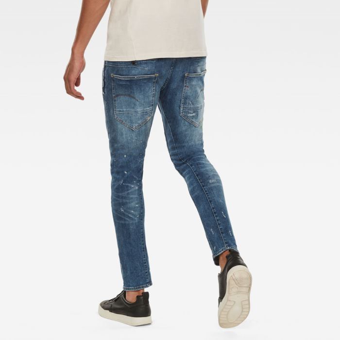 G-Star Raw Jeans - G-Star D-staq 3d Slim Farmer Nadrág Kék Magyarország | GEA5GYL