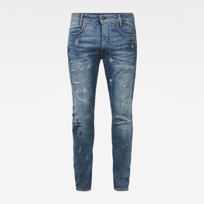 G-Star Raw Jeans - G-Star D-staq 3d Slim Farmer Nadrág Kék Magyarország | GEA5GYL