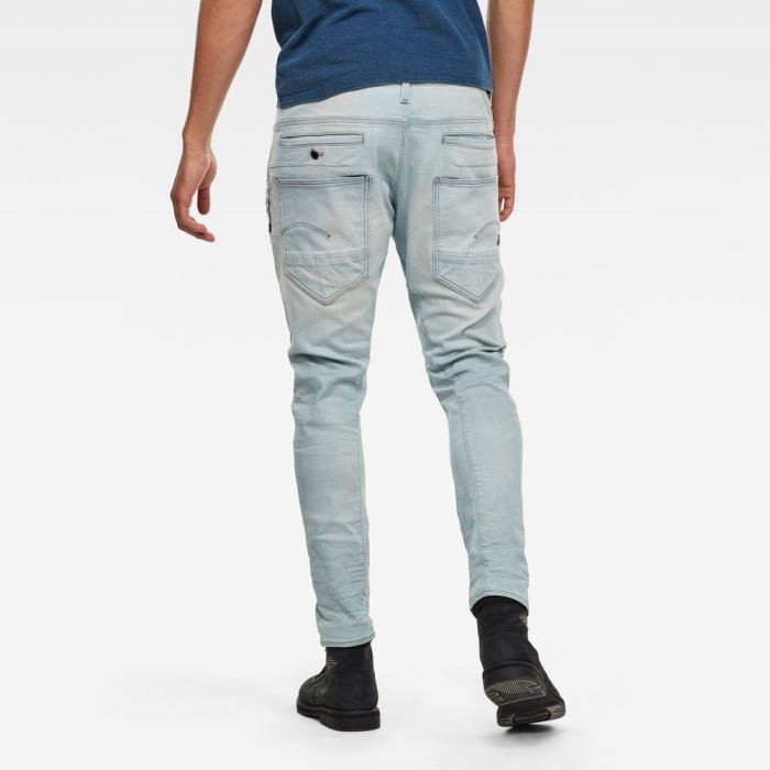 G-Star Raw Jeans - G-Star D-staq 3d Slim Farmer Nadrág Kék Világoskék Magyarország | GFSSQKY