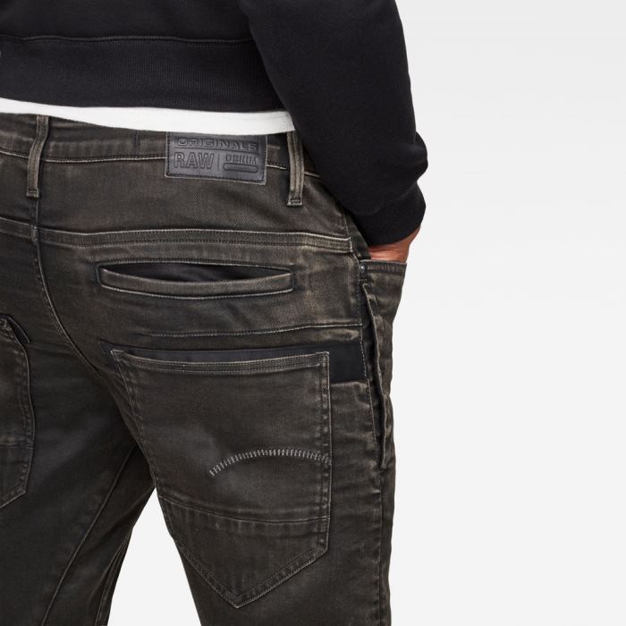 G-Star Raw Jeans - G-Star D-staq 3d Slim Farmer Nadrág Sötétszürke Magyarország | H0183N2