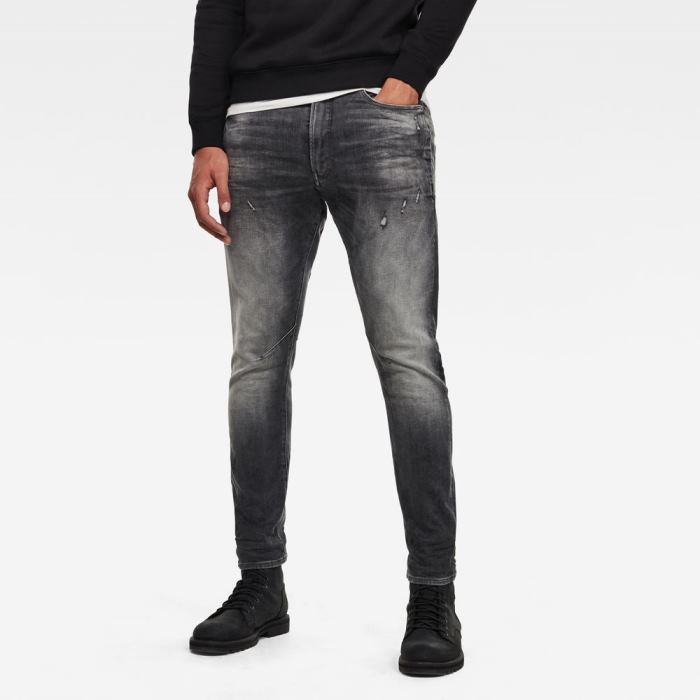 G-Star Raw Jeans - G-Star D-staq 3d Slim Farmer Nadrág Sötétszürke Magyarország | VIQOL4C