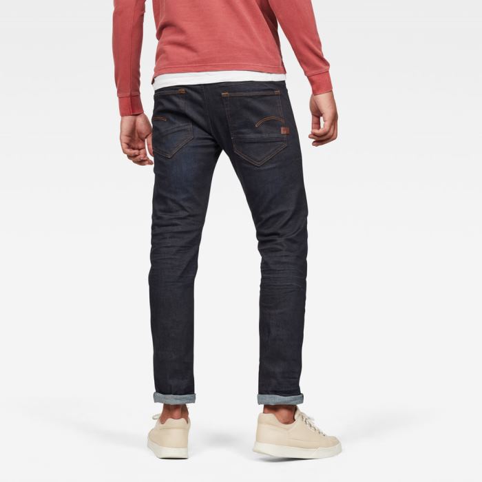 G-Star Raw Jeans - G-Star D-staq 5-pocket Slim Farmer Nadrág Obszidián Magyarország | 6IGK2OL