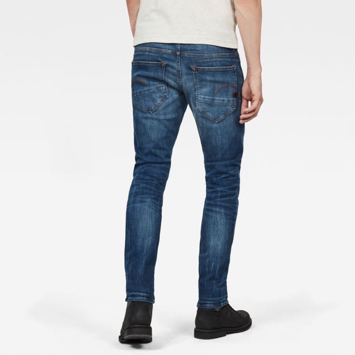 G-Star Raw Jeans - G-Star D-staq 5-pocket Slim Farmer Nadrág Sötétkék Magyarország | E7C9S6L