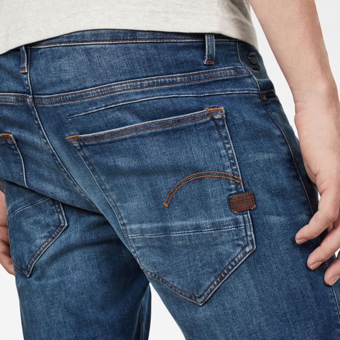 G-Star Raw Jeans - G-Star D-staq 5-pocket Slim Farmer Nadrág Sötétkék Magyarország | E7C9S6L