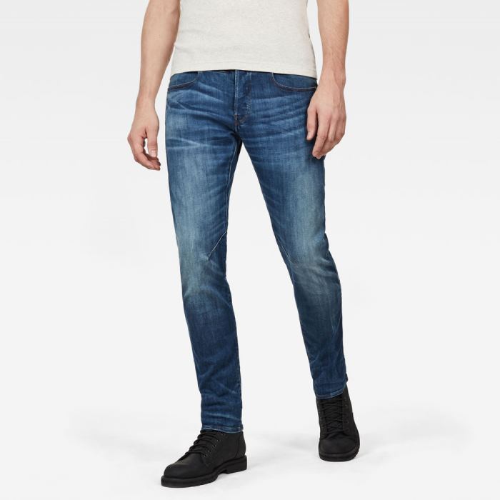 G-Star Raw Jeans - G-Star D-staq 5-pocket Slim Farmer Nadrág Sötétkék Magyarország | E7C9S6L