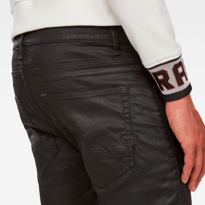 G-Star Raw Jeans - G-Star D-staq 5-pocket Slim Farmer Nadrág Obszidián Magyarország | HJ8INWM