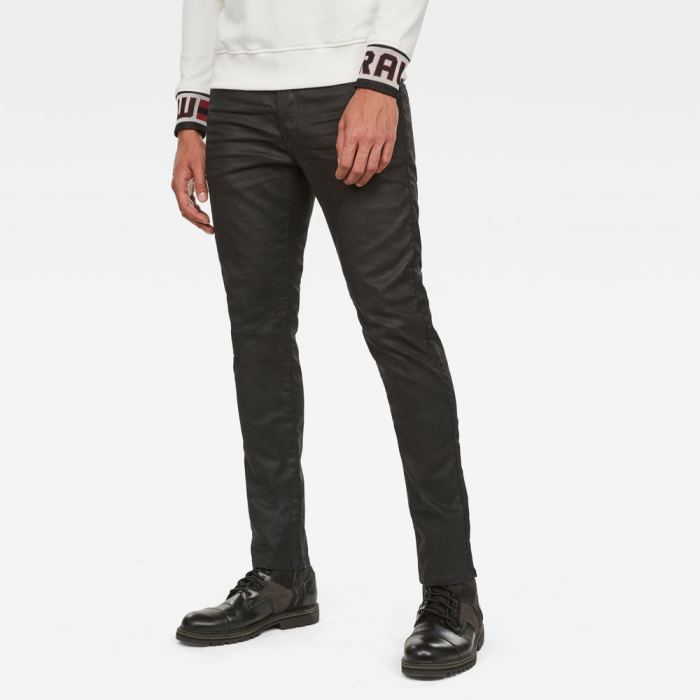 G-Star Raw Jeans - G-Star D-staq 5-pocket Slim Farmer Nadrág Obszidián Magyarország | HJ8INWM