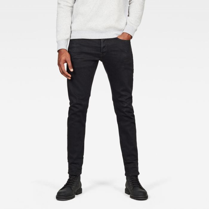 G-Star Raw Jeans - G-Star D-staq Pop 5 Pockets Slim Farmer Nadrág Fekete Magyarország | UKAKI2K