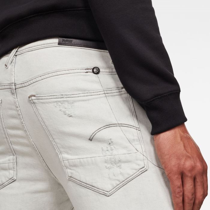 G-Star Raw Jeans - G-Star G-bleid Slim Farmer Nadrág Fehér Magyarország | OAUF3ZE