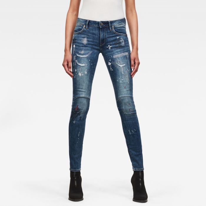 G-Star Raw Jeans - G-Star Jackpant 3d Mid Skinny Farmer Nadrág Kék Magyarország | WJUSATP