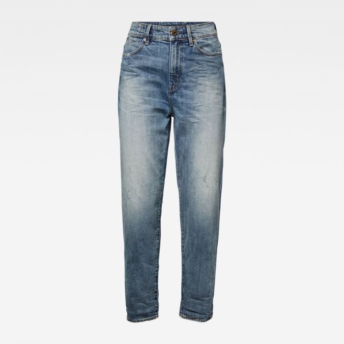 G-Star Raw Jeans - G-Star Janeh Ultra High Mom Ankle Farmer Nadrág Kék Magyarország | 8ENLZCP